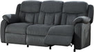 Reclining Couch, Power Reclining Sofa with Dual Wingback, 3 Seater Recliner Sofa, Recliner Couches for Living Room(Dark Gray)