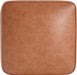 Ellis Faux Leather Pouf Ottoman Foot Rest, Square PU Pouffe Ottoman Footstool, Living Room Sofa Couch Extra Seat, Modern Coffee Table for Home Office Bedroom, Tan Brown