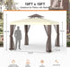 Patio Gazebo Tent 115.75 X 115.75 In, Outdoor Canopy Shelter