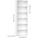 6-Tier Open Bookcase and Bookshelf, Freestanding Display Storage Shelves Tall Bookcase for Bedroom, Living Room and Office, White