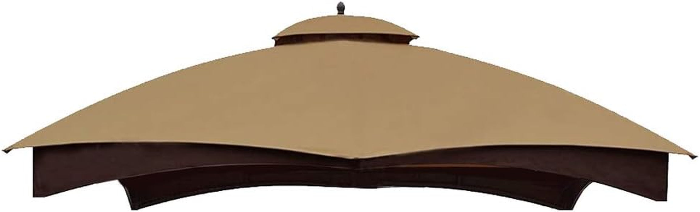 Outdoor Replacement Canopy Top Double Tier Gazebo Roof Cover for Lowe'S Allen Roth 10X12 Gazebo #GF-12S004B-1 (Khaki)