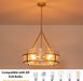 20.47" Modern Glass Chandelier, Gold Dining Room Light Fixtures over Table