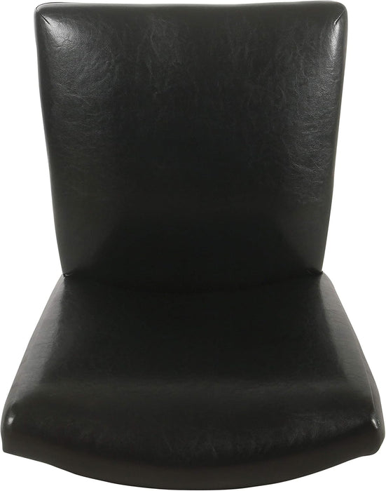 Parsons Dining Chair - Black Faux Leather (Set of 2)