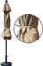 USA 10-Year-Non-Fading 9Ft Market Patio Umbrella, UPF 50+ UV Protection Performance Sun Umbrella, Heavy Duty Commercial Grade Outdoor Table Umbrella with Crank & Tilt, Windproof Vented Top for Garden, Pool, Deck and Outdoor Playsets,Heather Beige