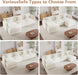 Beige Chenille 111.5 Inches Modular Sectional Sofa