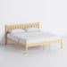 Wood King Bed Frame with Headboard, Minimalist Style Bedroom