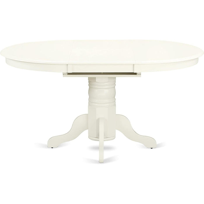 Linen White round Dining Room Table