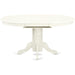 Linen White round Dining Room Table