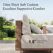 HDPE Patio Furniture Set, 6 Pieces L Shaped Sectional