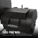 ® Competition Pro® Barrel Grill and Offset Smoker, Includes Side Fire Box for Texas-Style Offset Smoking, Metal Cooking Grates, 1,010 Cooking Square Inches in Black, Model 2823 in Black