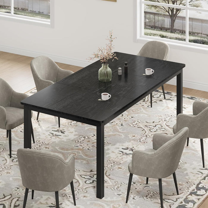 71 Inch IndustrialGrade DiningTable MetalFrame Set