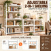 Metal Book Shelf Adjustable Heavy Duty Bookshelf with Tool-Free Assembly