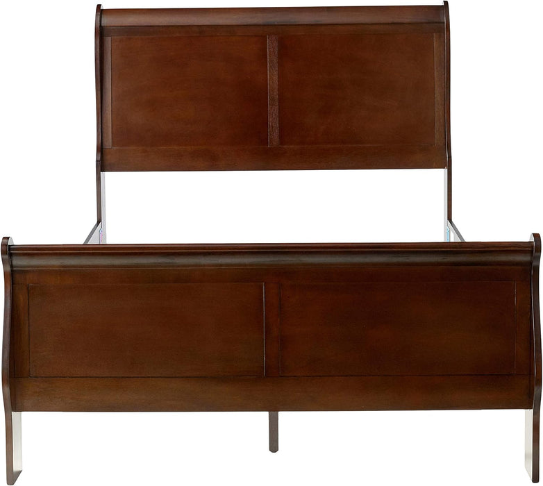 202411F-CO Traditional Cappuccino Louis Philippe Full Size Bed