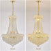 Empire Crystal Chandelier 24Inch Gold Finish Dining