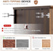 Fluted Buffet Cabinet with Storage, Modern Coffee Bar Cabinet