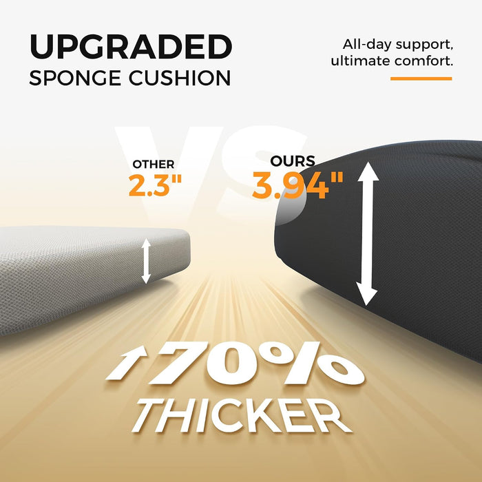 Ergonomic Office Chair with Dual-Lumbar Support, 3D Armrests