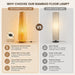 -Farmhouse Style Bamboo Floor Lamp,Large Wicker Indoor Floor Light,Boho Standing Light Plug In,Modern Minimalist Standing Lamp for Living Room Bedroom