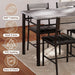 Dining Table Set for 4, Grey