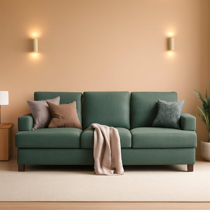 Oversized 89 Inch Sofa With Deep CushionsAndBackrests
