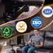 Power Reclining Sofa with Colorful LED Lights, Wall Hugger Reclining Sofa, Space-Saving RV Sofa with USB Charging & Side Pocket for Living Room, Apartment (Brown, Sofa) | Wall Hugger, LED Lights, RV Sofa
