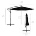 10Ft Offset Hanging Outdoor Market Patio Umbrella W/ Easy Tilt Adjustment - Black