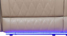Power Breathing Leather Reclining Sofa Set,Power Recliner Sectional Couch with LED Light,Sectional Reclining Couch Set with USB Port/Storage for Living Room Home Office (Beige)