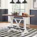 Signature Design by Ashley Farmhouse Counter Height Dining Table, White