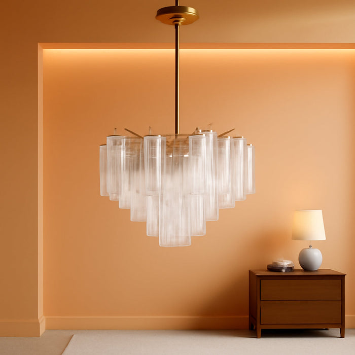 Addis 6 Light Aged Brass Chandelier