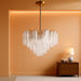 Addis 6 Light Aged Brass Chandelier