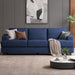 89 Inch 3-Seater Modern Navy Blue Sofa with Deep Seats