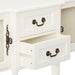 Wood Buffet Sideboard Cabinet Console Table, Cream White