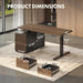 FLEXISPOT 55" Executive Standing Desk with Drawers & CPU Cabinet