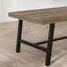 71" Sturdy Kitchen Table, Farmhouse Dining Table, Rustic Pear