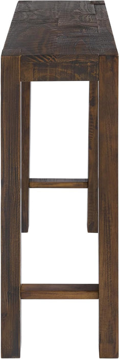 Classic Solid Wood Console Table - 56 Inch Modern Farmhouse Entryway Table - Easy Assembly Living Room Furniture for behind the Couch, Entryway, or Hallway (Brown)