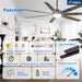 72 Inch Commercial Outdoor Ceiling Fan Brushed