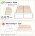 14 Inch Metal Queen Bed Frame with Steel Support, Noise-Free