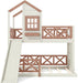TwinOverFull Bunk Bed Playhouse WithSlide LoftStorage