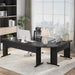 83-Inch Large L Shaped Desk, Reversible Executive Office Desk, Modern Corner Computer Table Business Workstation for Home Office, Black