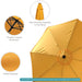 Sunnydaze Outdoor Patio Umbrella with Tilt & Crank, Gold, 9Ft