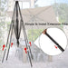 Rectangular Patio Umbrella, Table Market Umbrella with Tilt and Crank, Outdoor Umbrella for Garden, Deck, Backyard, Pool and Beach