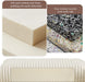 Corduroy Ottoman with Storage,Square Ottomans Easy of Assembly, Couch Ottoman for Living Room,Apartment and Bedroom (Beige, Ottoman)