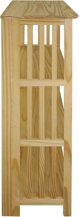 Soho Manhattan 4-Shelf Folding Bookcase 26"" Wide - Natural (333-40)