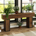 70.9-Inch Long Console Table, Wooden Sofa Table behind Couch Tables, Farmhouse Entryway Table Accent Table for Entrance, Hallway, Living Room, Foyer, Rustic Brown