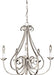 Dover Five Light Chandelier Brushed Nickel TwentyFourInch
