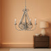 Dover Five Light Chandelier Brushed Nickel TwentyFourInch