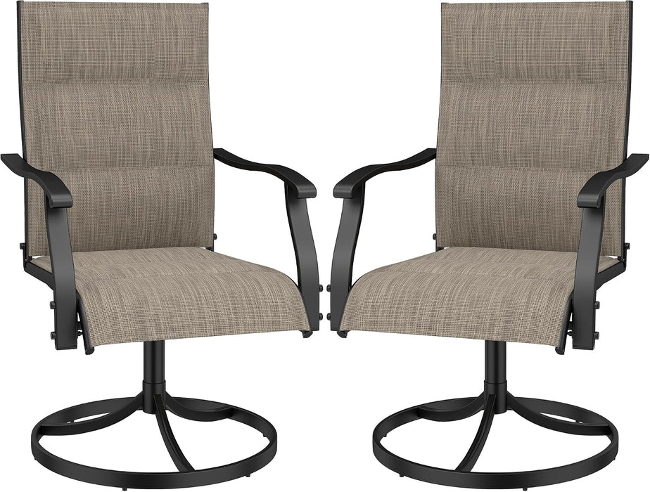 Patio Chairs Set of 2, Outdoor Chairs Set of 2, Patio Chairs, Brown