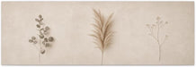Botanical Panoramic Canvas Wall Art | Minimalist Print | Neutral Beige Large Horizontal Wall Decor 48X16