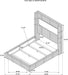 Home Furnishings - Tisdall - Wood and Fabric - Queen Bed with High Headboard and Integrated Flame Box with Color Options - Bedroom - Cream - 306032Q
