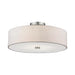 Mercury 4 Light Brushed Nickel Semi Flush Mount Lighting