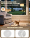 75" Dimmable Gold Arc Floor Lamp with Marble Base, Adjustable Height, Beige